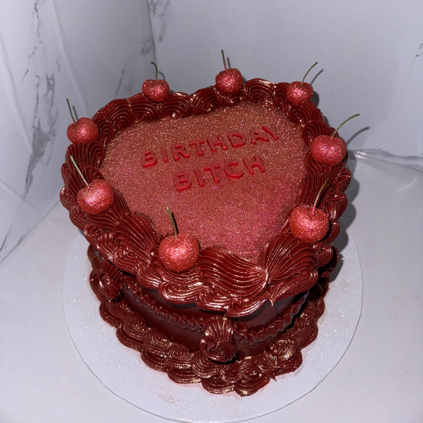 Taart - Vintage Heart 12-16 personen