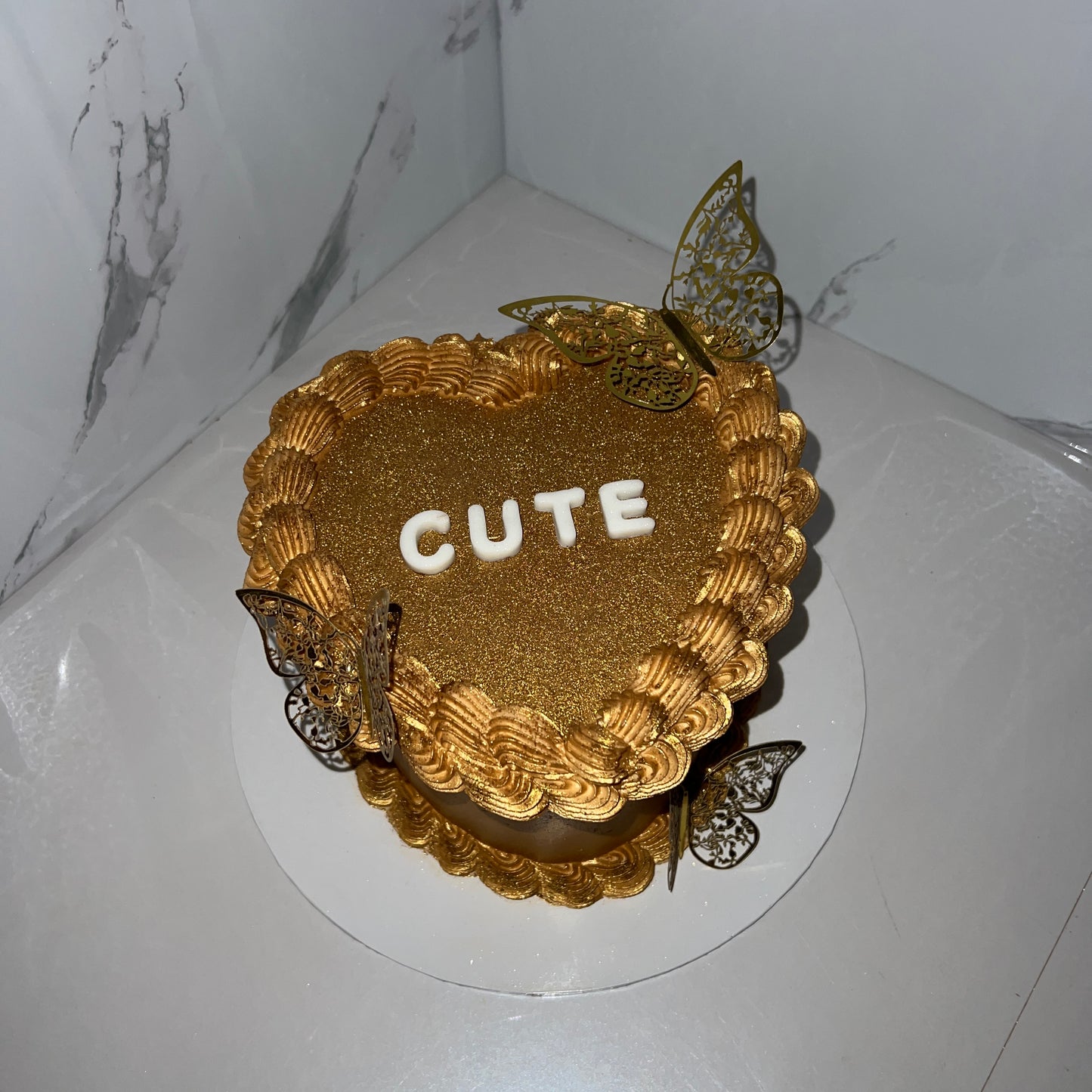 Taart - Vintage Heart 12-16 personen