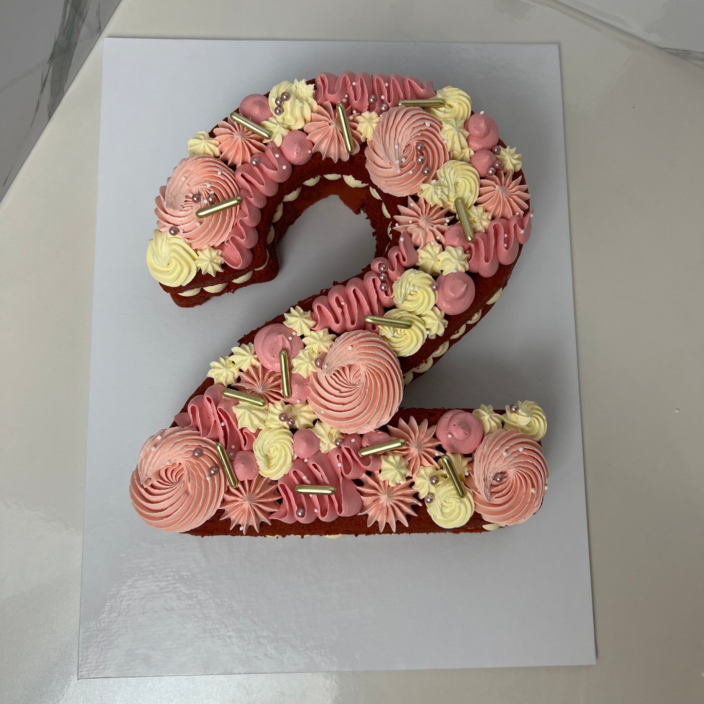 Cijfertaart (2 cijfers) 16-20 personen