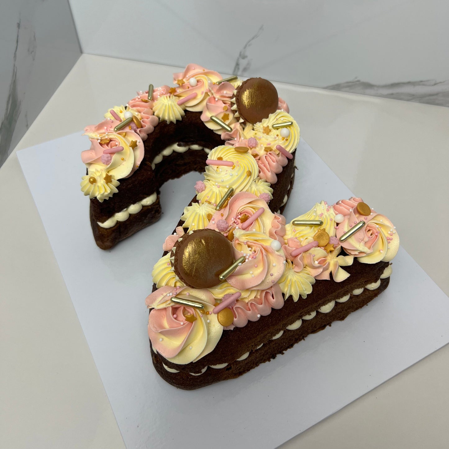 Cijfertaart (2 cijfers) 16-20 personen