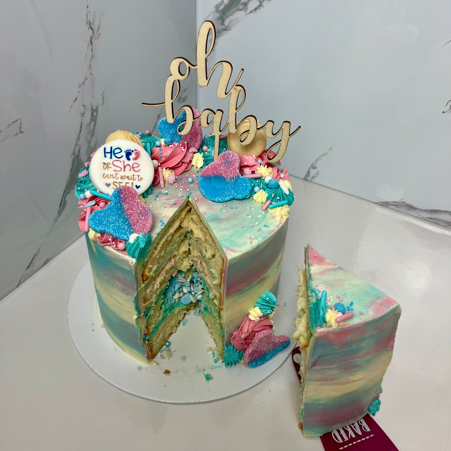 Taart - Gender Reveal 12-16 personen