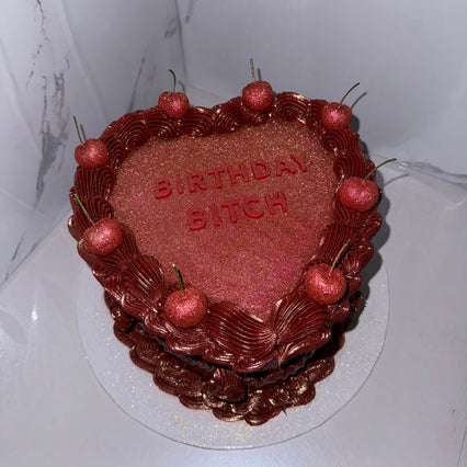 Taart - Vintage Heart 12-16 personen