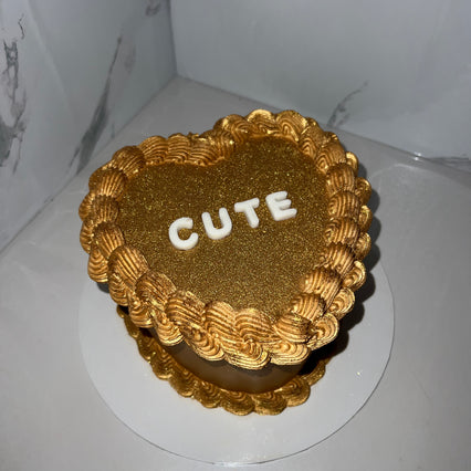 Taart - Vintage Heart 12-16 personen