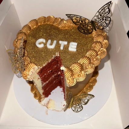 Taart - Vintage Heart 12-16 personen