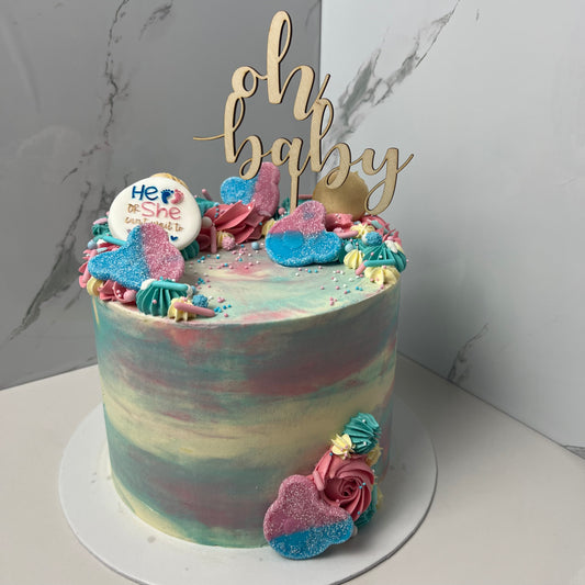 Taart - Gender Reveal 12-16 personen